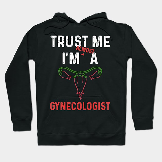 Gynecologist Future Doctor Medical Pun Hipster Doc Hoodie by amango